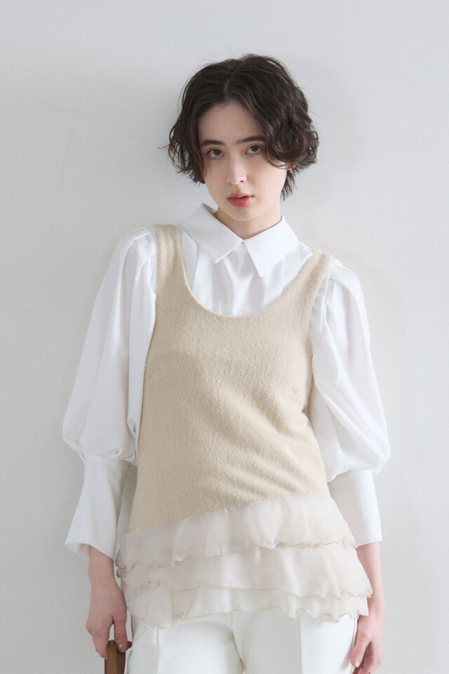レーススリーブブラウス