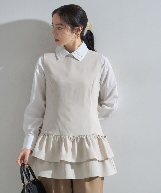 【オフィシャルサイト限定】２段フリルカットチュニック