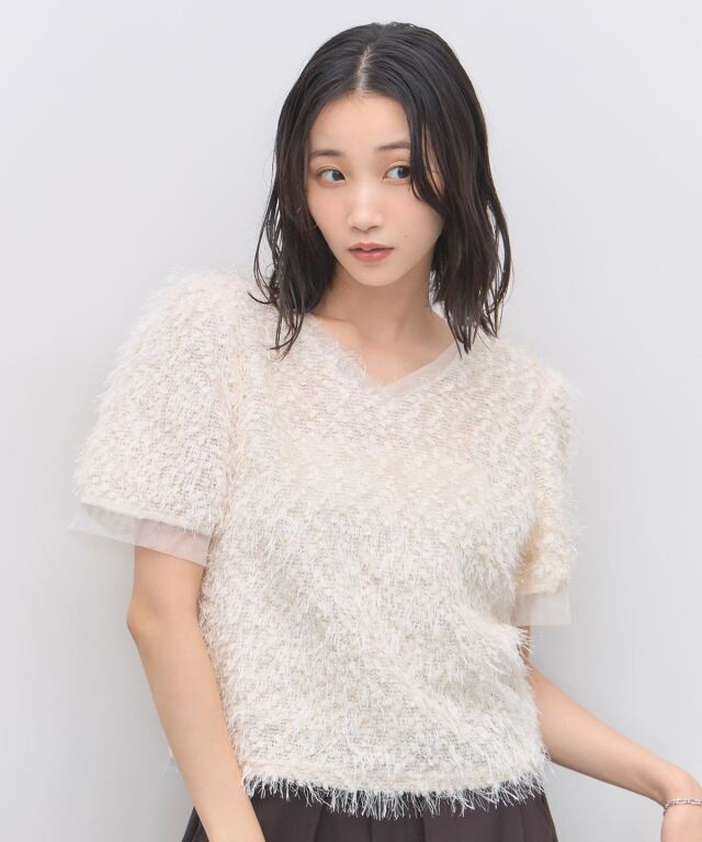 8月15日新色＆再販！Vネックシャギートップス
