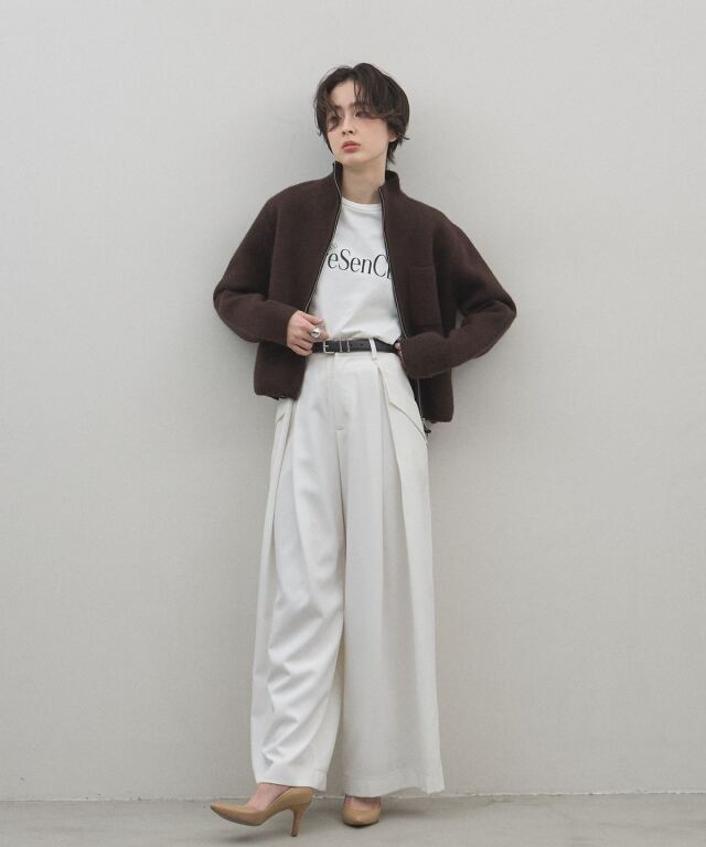 オフィシャルサイト限定】ジップアップトップス(set up対応）