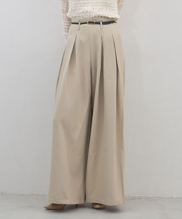 オフィシャルサイト限定】ベルト付きタッグ入りワイドパンツ