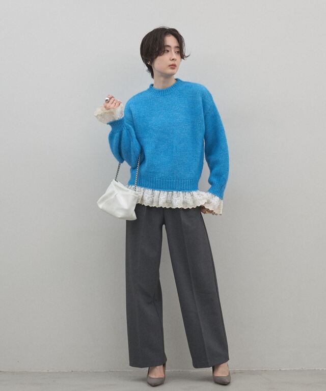 オフィシャルサイト限定】裾レースプルオーバー
