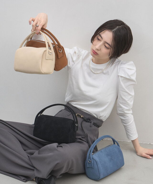 オフィシャルサイト限定】フェイクレザーピーチスキン風2WAY