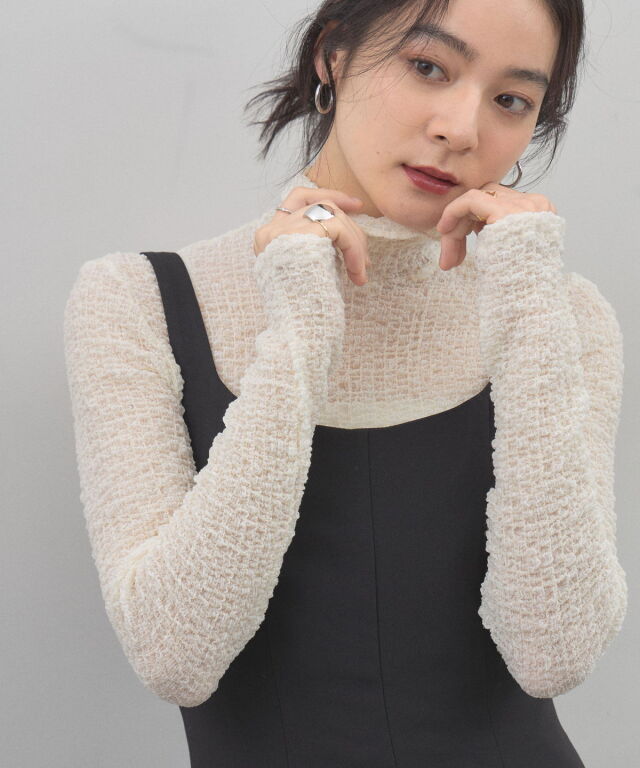 オフィシャルサイト限定】ストレッチジャガードタートル