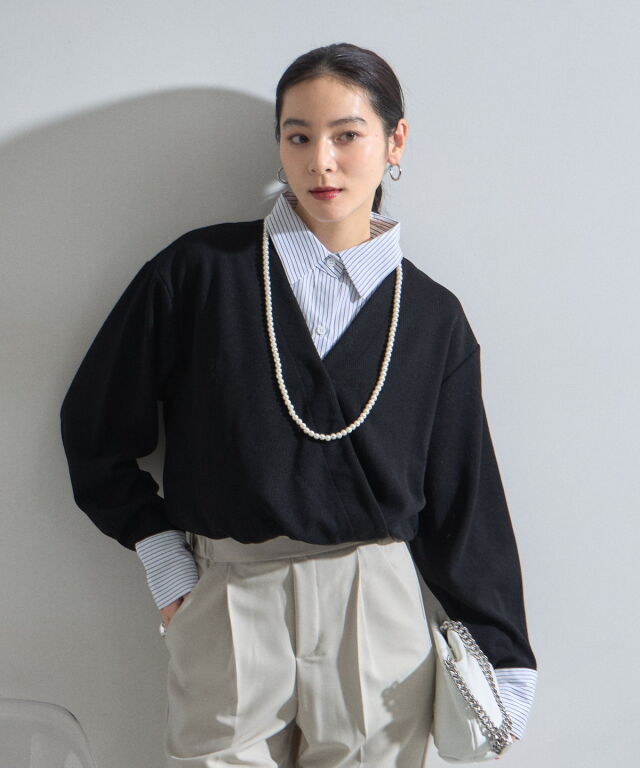 オフィシャルサイト限定】シャツドッキングニット