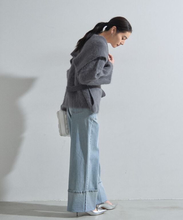 オフィシャルサイト限定】アンゴラニットガウンコート