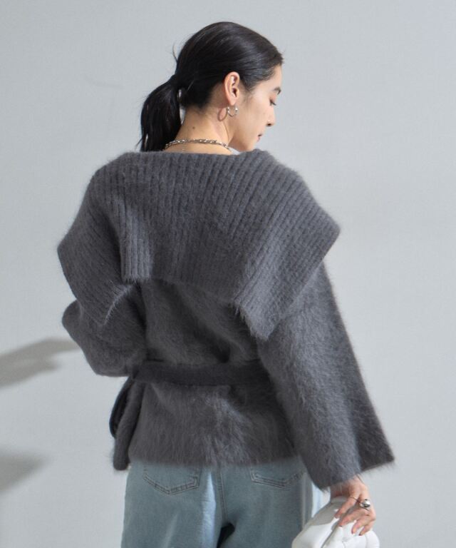 オフィシャルサイト限定】アンゴラニットガウンコート