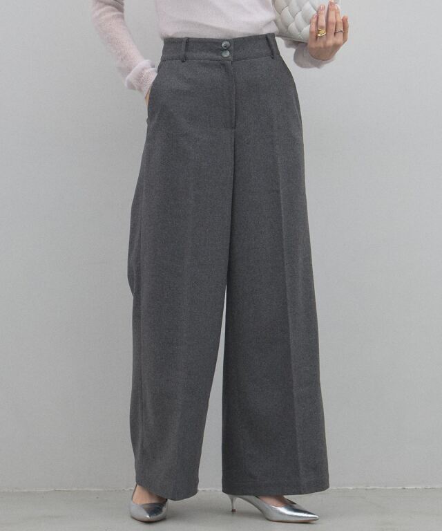オフィシャルサイト限定】ウール混パンツ