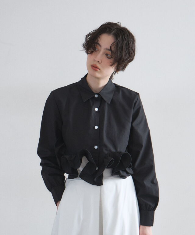 オフィシャルサイト限定】フリルヘムショートシャツ