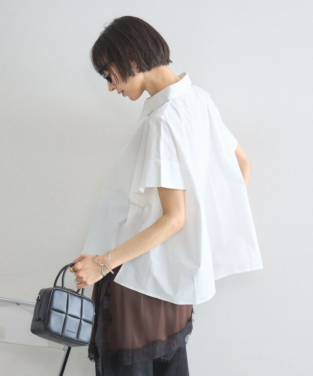 タックスリーブオーバーシャツ