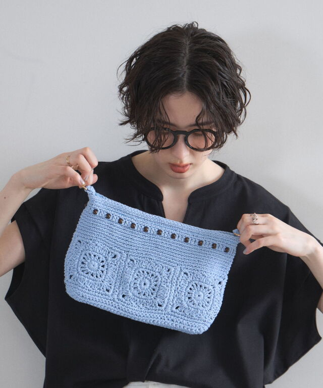 クロシェ編みBAG ♡ ungrid クロエの22年春夏新作、カラフルなクロシェ編みバッグ＆マクラメ編み