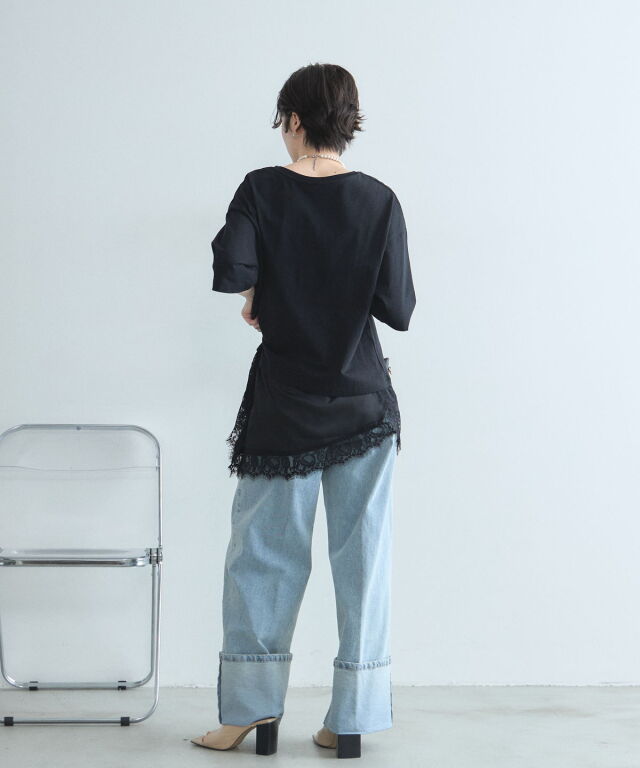 オフィシャルサイト限定】レースドッキングTシャツ