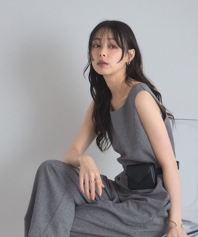 ノースリーブオールインワン