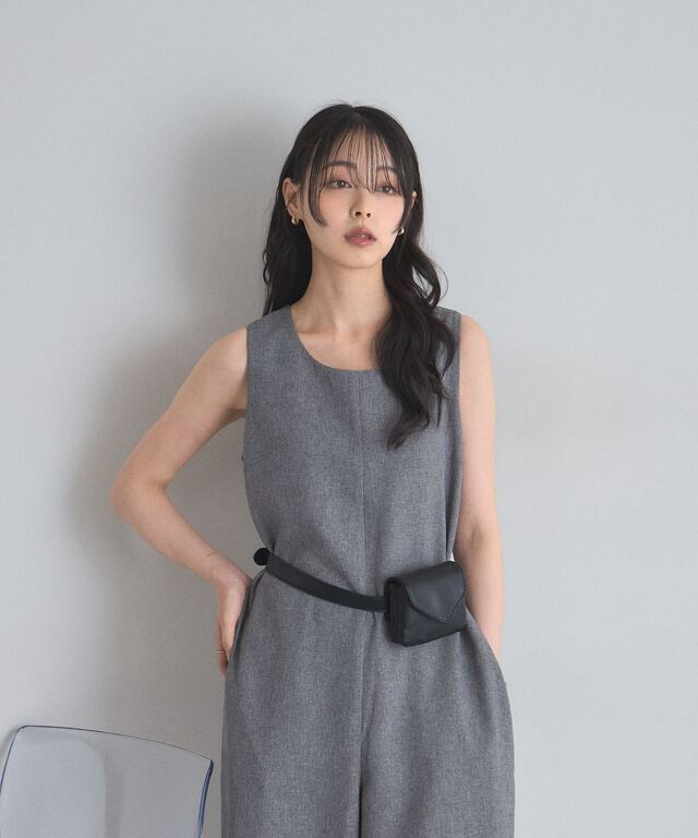 ノースリーブオールインワン
