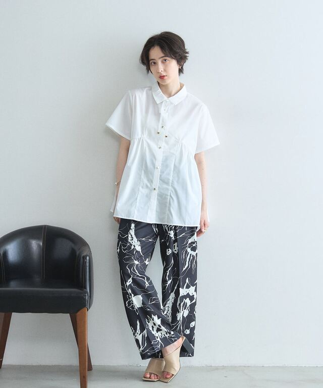 オフィシャルサイト限定】モノトーンフラワーパンツ