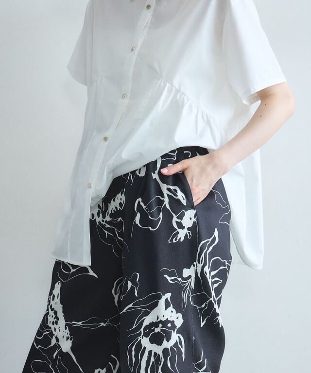 オフィシャルサイト限定】モノトーンフラワーパンツ