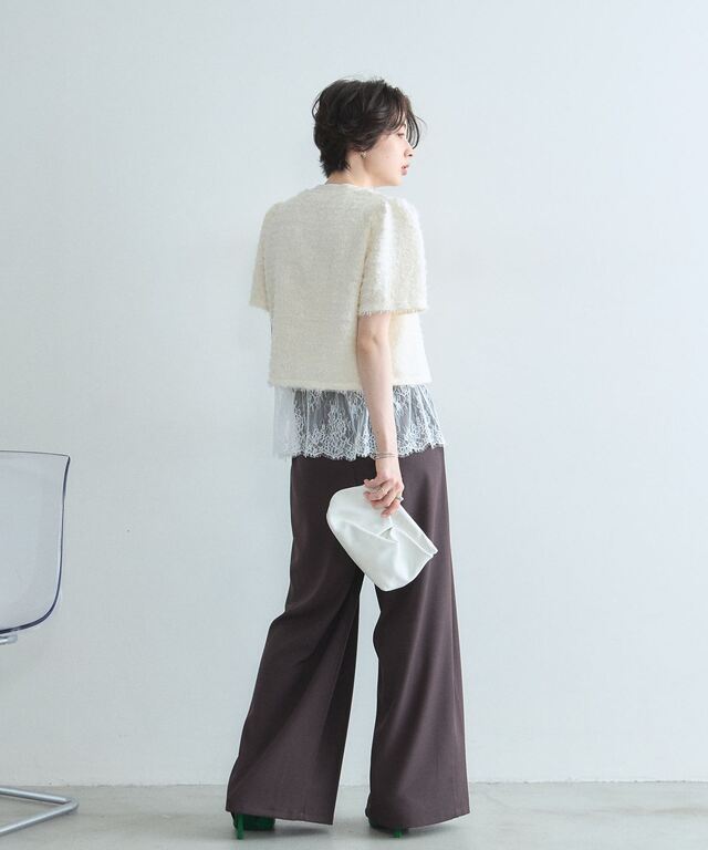 オフィシャルサイト限定】裾レースカットプルオーバー