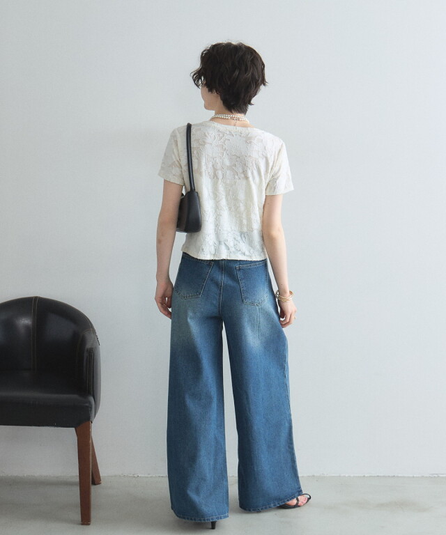 オフィシャルサイト】花柄オパール半袖Tシャツ