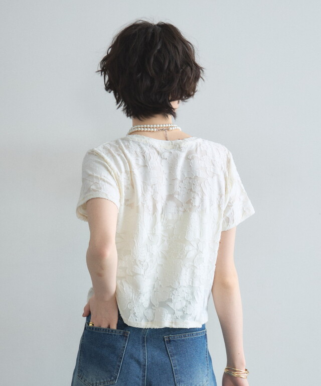 オフィシャルサイト】花柄オパール半袖Tシャツ