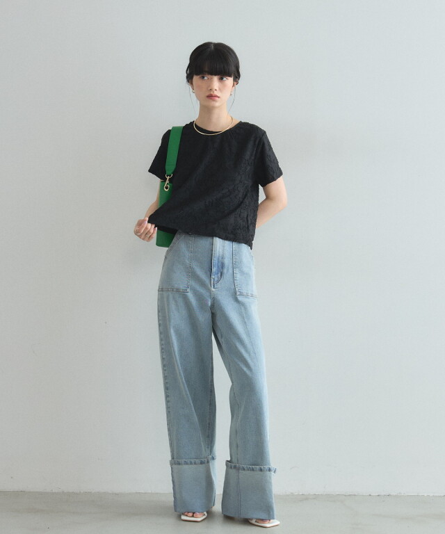 オフィシャルサイト】花柄オパール半袖Tシャツ