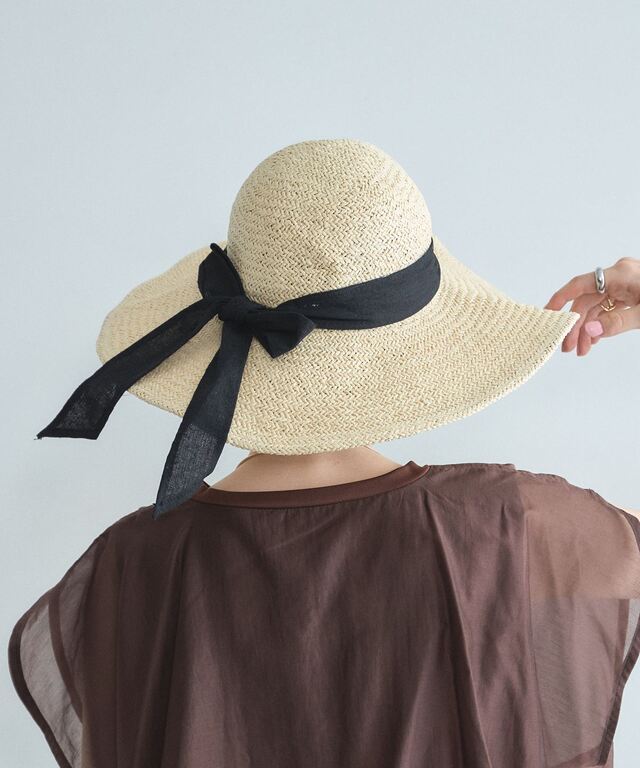 バックリボンペーパーハット