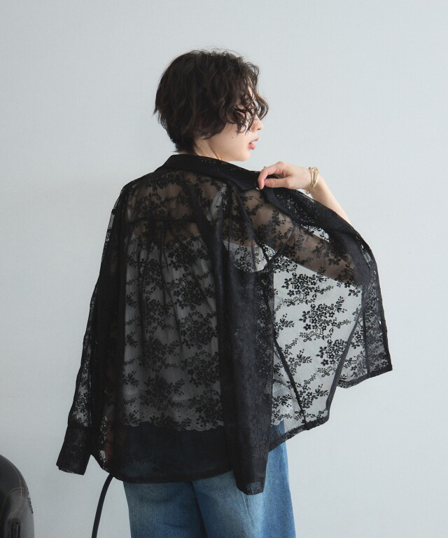 オフィシャルサイト限定】レースシャツジャケット