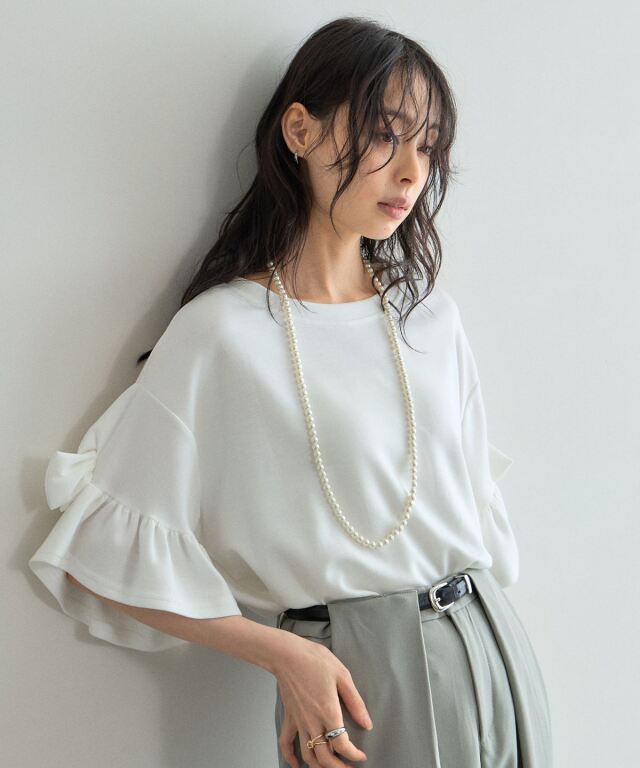 【オフィシャルサイト限定】袖リボンプルオーバー