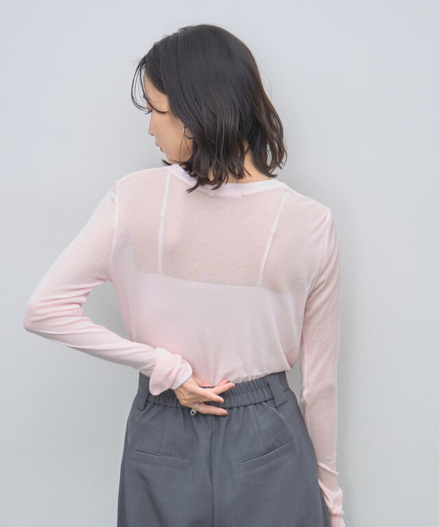 シアーヘンリーネックプルオーバー