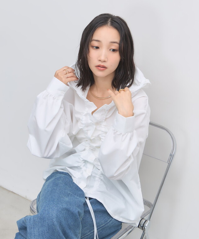 オフィシャルサイト限定】ブロードシャーリングフードシャツ