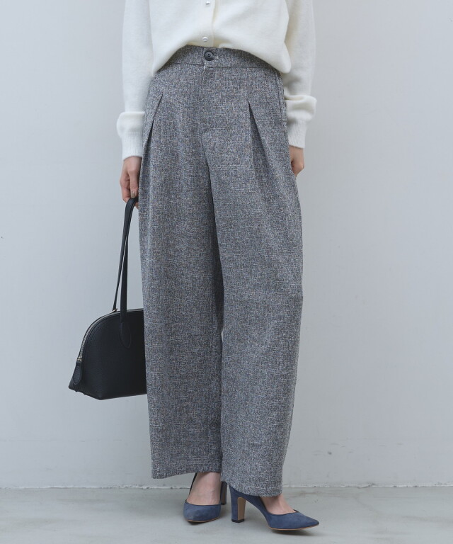 【オフィシャルサイト限定】タックワイドパンツ