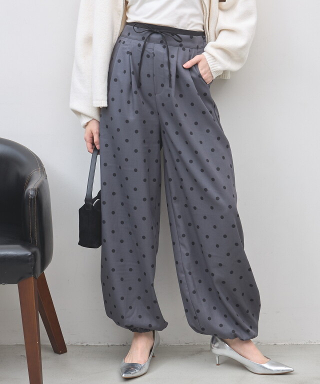【オフィシャルサイト限定】Wウエストドットパンツ
