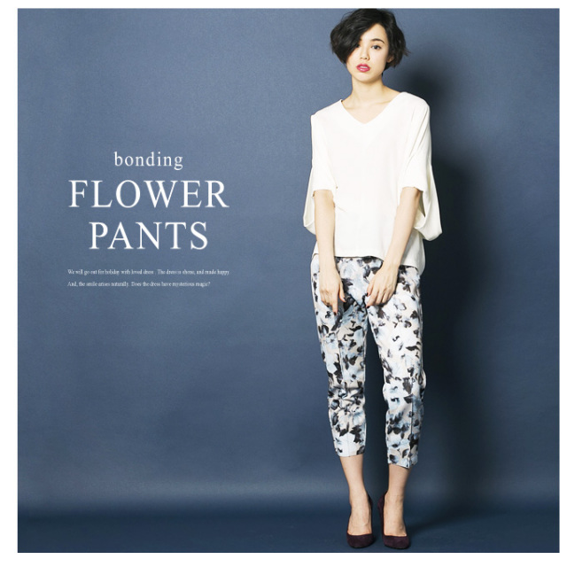 Flower Pattrn Pants レディース 花柄 パンツ