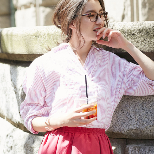 Stripe Shirt レディース ストライプ シャツ