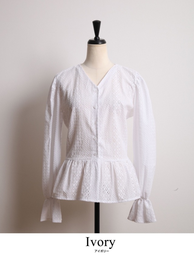 【SALE】コットンレースキャミブラウス【ネコポス】