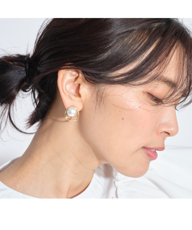パールリングピアス≪返品・交換不可商品≫