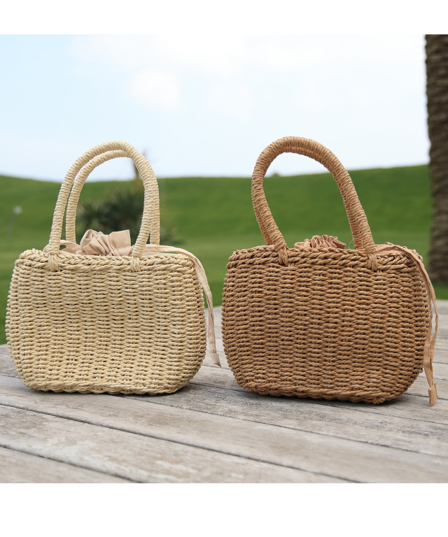 ラフィアミニハンドバッグ※一部店舗のみ入荷