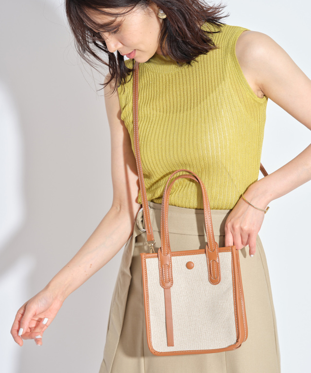 配色キャンバスミニバッグ※WEB Store限定販売