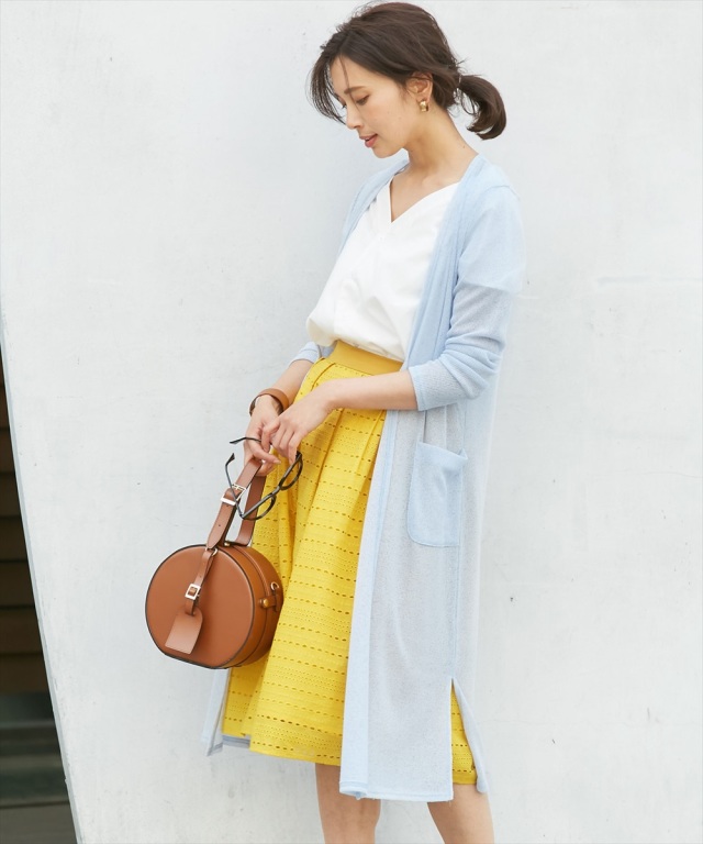 サイドスリットロングカーディガン