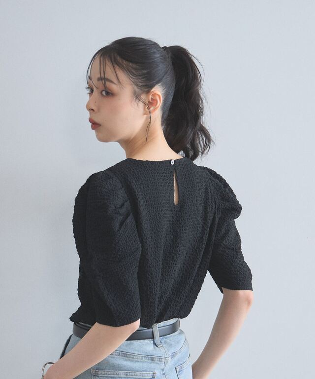 ビッグカラー付きカットソー