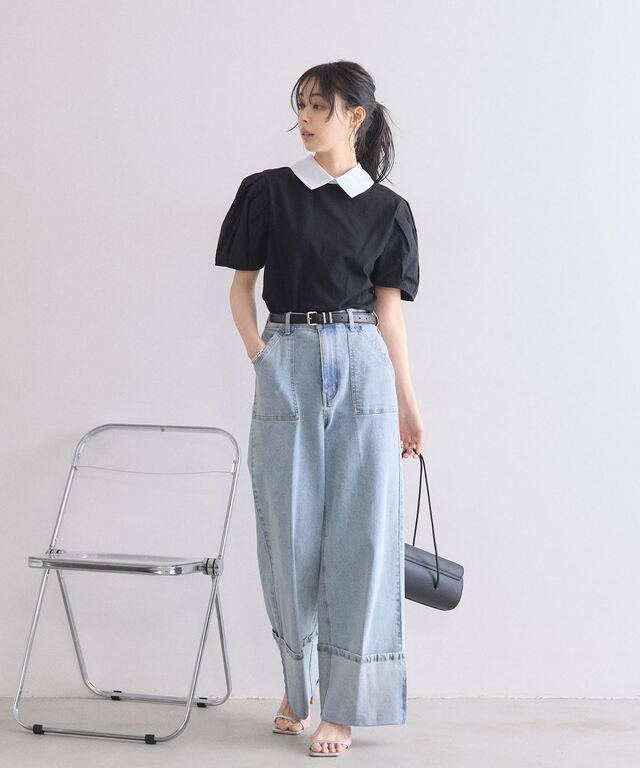 パフスリーブトップス