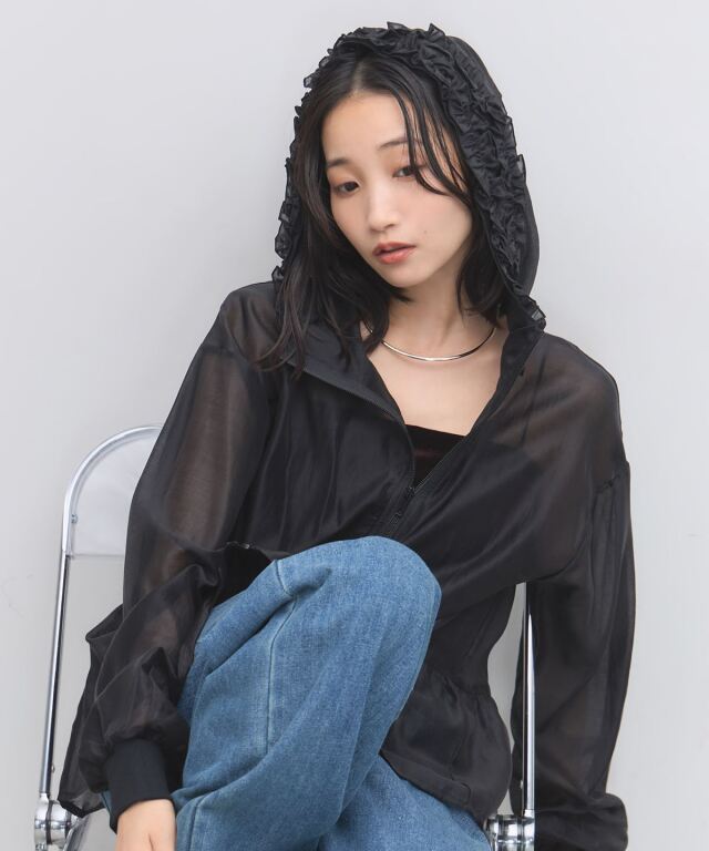 《RequestProject》フードフリルシアーパーカー