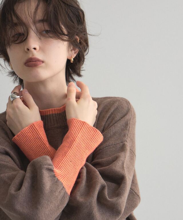 【美品】マザー サイドスリット ニット URBAN RESEARCH DOORS（アーバンリサーチドアーズ） ハイネックサイド