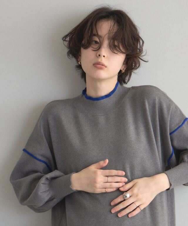 オフィシャルサイト限定】配色ニットワンピース