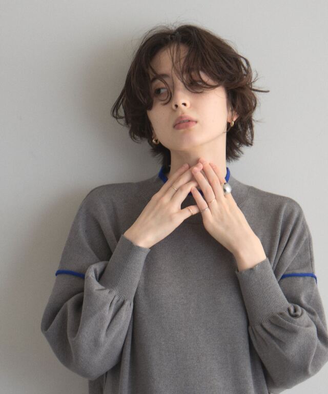 オフィシャルサイト限定】配色ニットワンピース