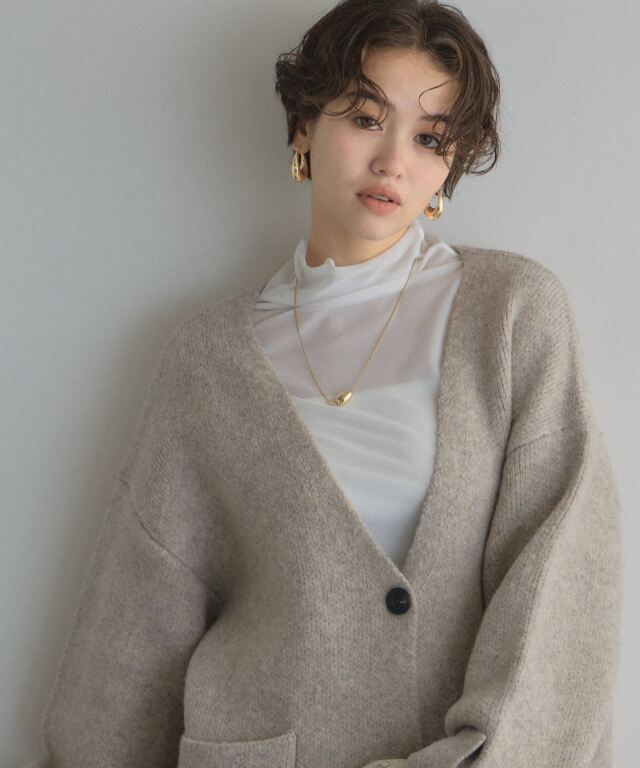 WEB限定】ワイドスリーブニットジャケット