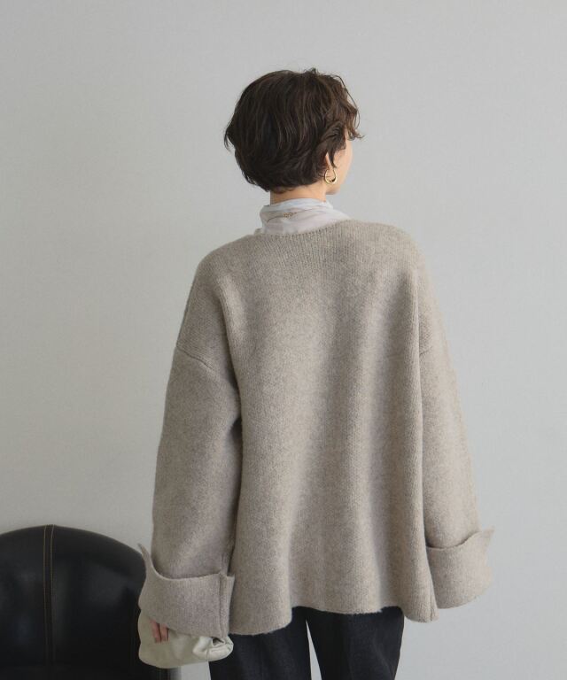 WEB限定】ワイドスリーブニットジャケット