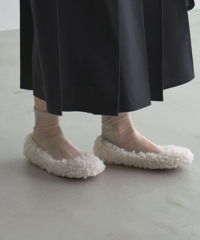 オフィシャルサイト限定】ボアバレエシューズ
