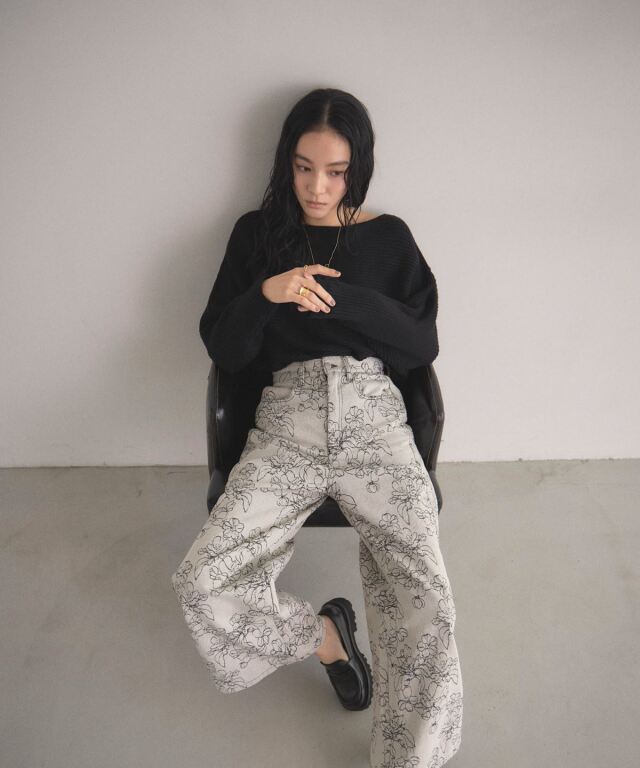 WEB限定】三者混ドルマンニット