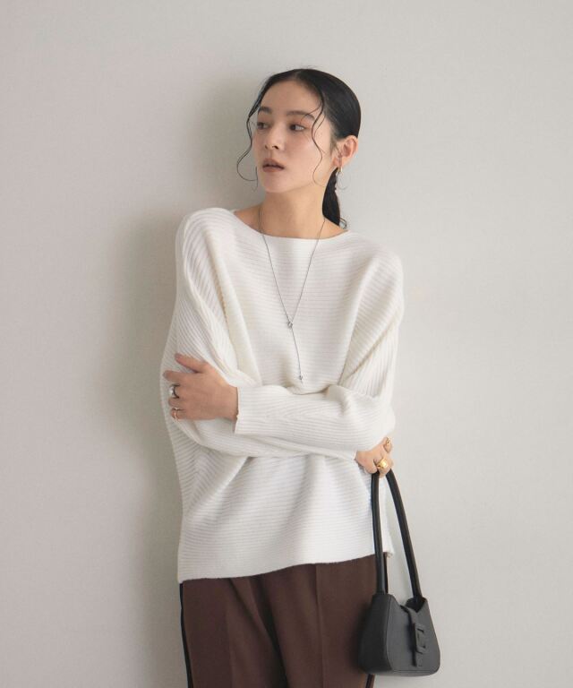 【WEB限定】三者混ドルマンニット