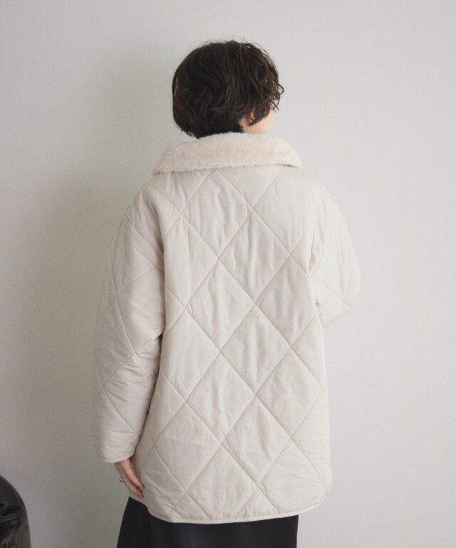 オフィシャルサイト限定】ファー襟キルトジャケット